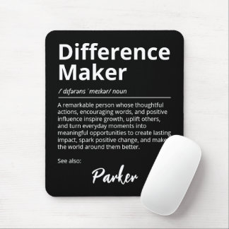 Skillnadsskapare Inspirerande Definition Svart Musmatta