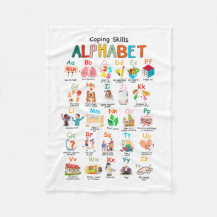 Skills Abc Alphabet Mental Health Awareness County Fleecefilt