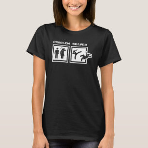 Skilsmässa manar och problem som lösts med skilt m t shirt