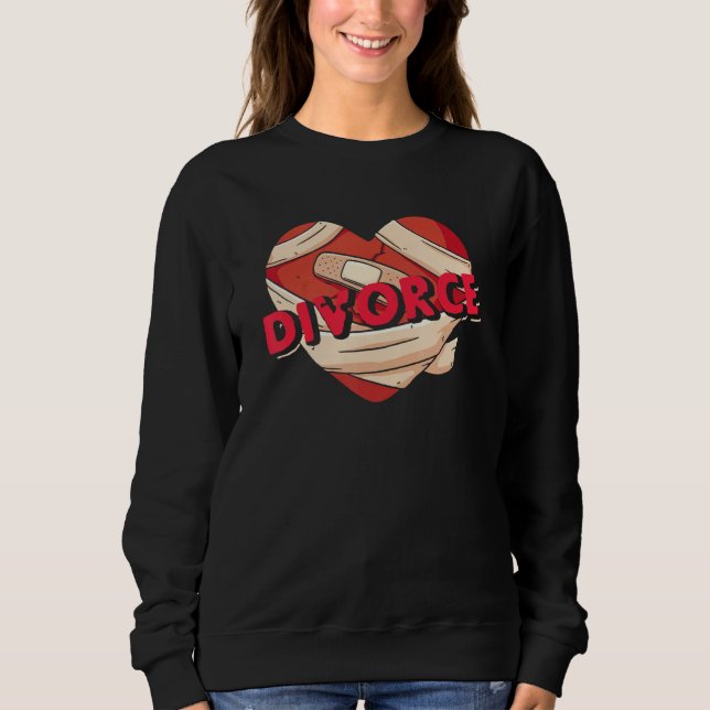 Skilsmässa Sårade Hjärta Uppbrott Före detta Make  T Shirt (Framsida)