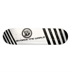 Skilsmässa Världen Kortlek 1 Old School Skateboard Bräda 18 Cm