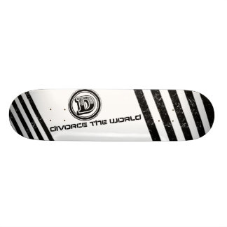 Skilsmässa Världen Kortlek 1 Old School Skateboard Bräda 18 Cm