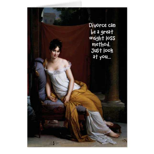 Skilsmässan bantar hälsningskort (Framsidan)