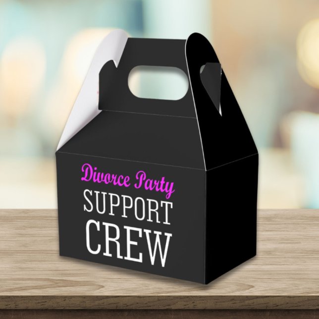 Skilsmässor i party presentaskar (newly single break up support crew divorce party favor boxes)