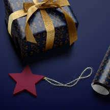 Skilt Royal: Intrikat blått Guld