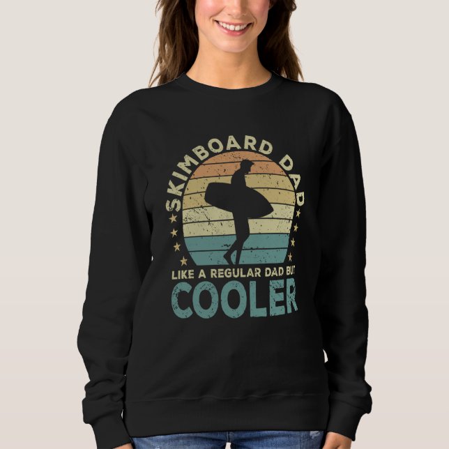 Skimboard Dad Skimboarder Skimboarding T Shirt (Framsida)