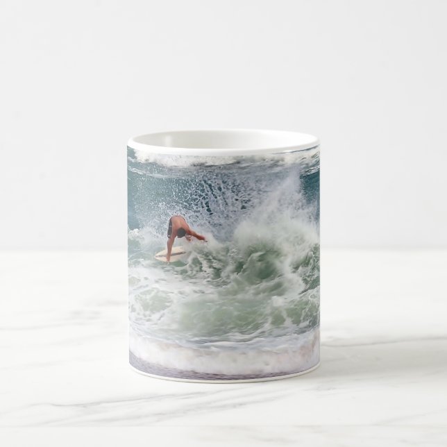 Skimboarding av Shirley Taylor Kaffemugg (Center)