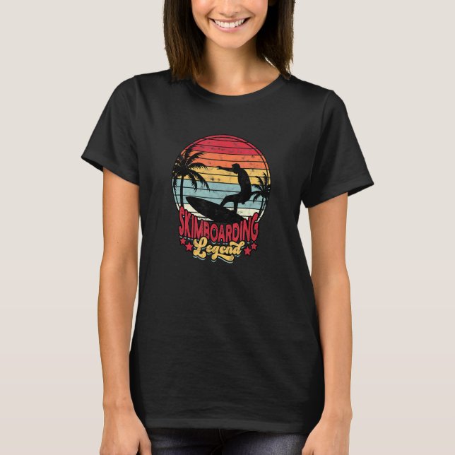 Skimboarding Legend  skimboarding T Shirt (Framsida)