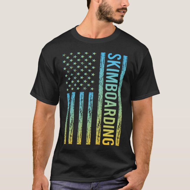 Skimboarding Skimboard Skimboarder Skimming T Shirt (Framsida)