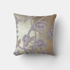 Skimma Golden Chinoiserie med Blooming Ro Kudde