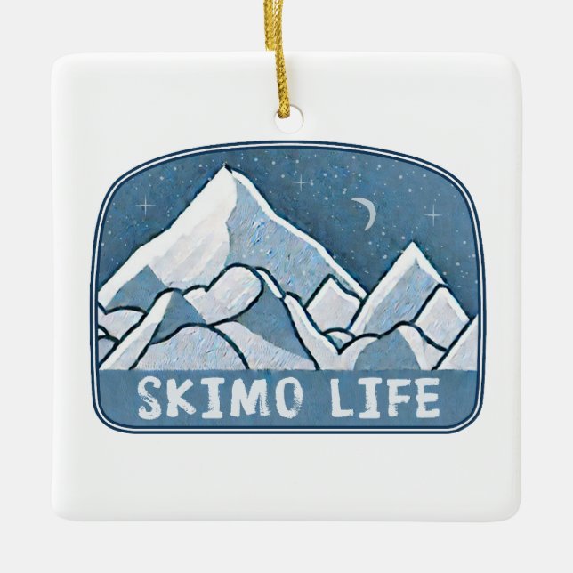Skimo Life Julgransprydnad Keramik (Framsida)