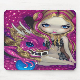"Skimrande rosa drake" Mousepad Musmatta