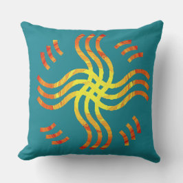 Skimrande stam- sol utomhuskudde