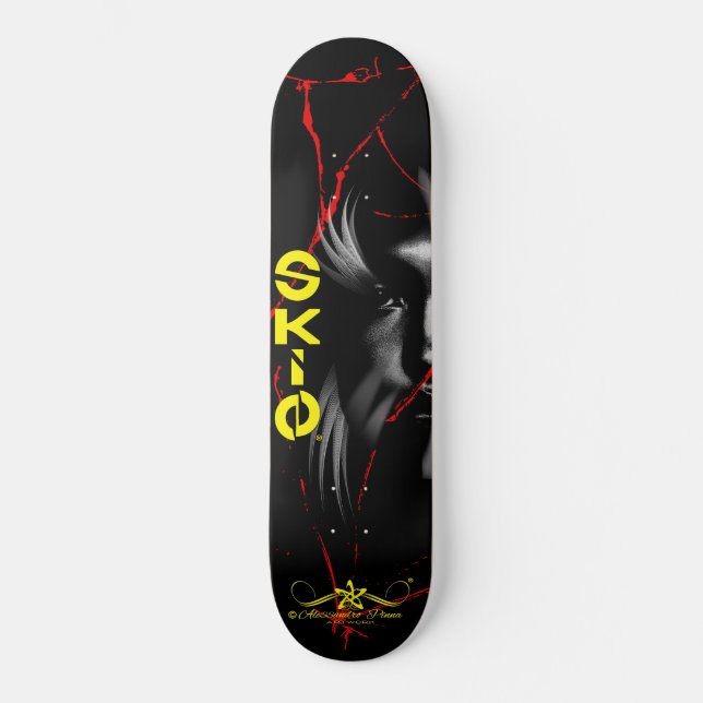 Skin 5/6 mini skateboard bräda 18,5 cm (Framsida)