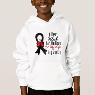 Skin Cancer Ribbon Hero Min pappa T-shirt