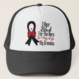 Skin Cancer Ribbon Hero My Grandma Truckerkeps