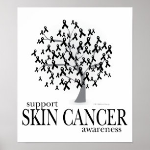 Skin Cancer Träd Poster
