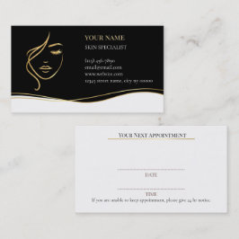 Skin care & Beauty Appointment Card Tidsbeställning Kort