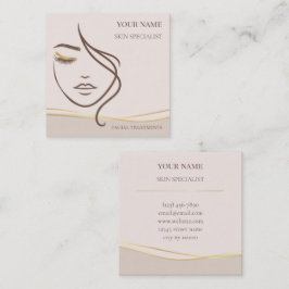 Skin care & Beauty Salon Fyrkantigt Visitkort
