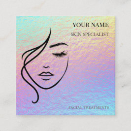 Skin care & Beauty Salon Fyrkantigt Visitkort