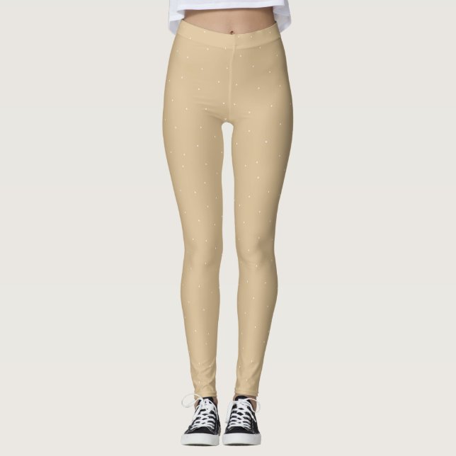 Skin färg-baljväxter leggings (Framsida)