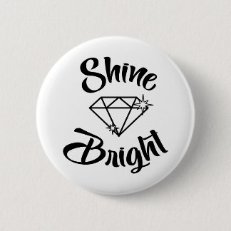 Skin ljus som en diamant knapp