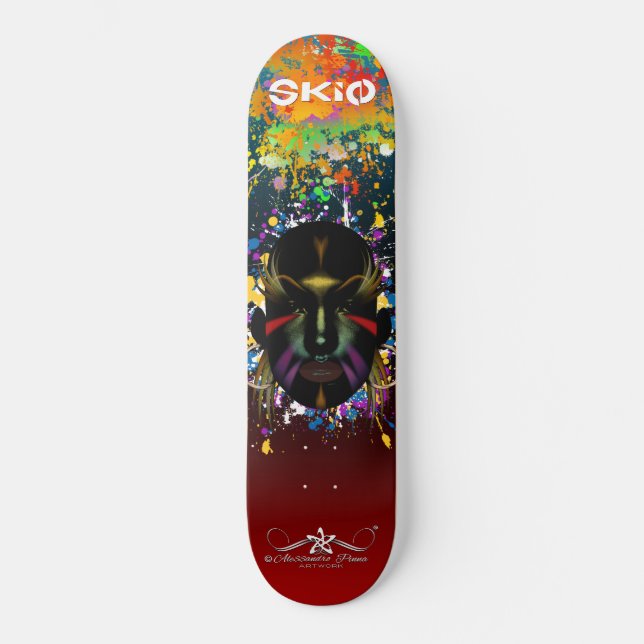 Skin Mini Skateboard Bräda 18,5 Cm (Framsida)