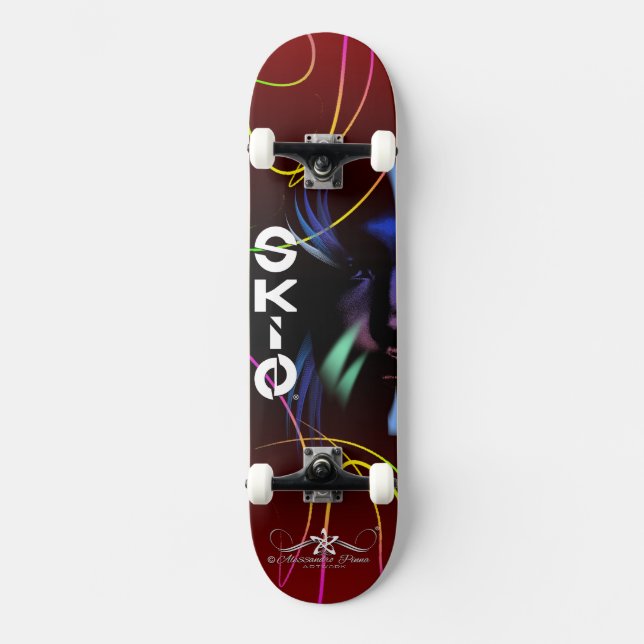 Skin Mini Skateboard Bräda 18,5 Cm (Framsida)