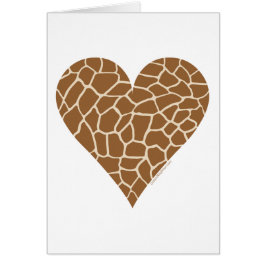 Skin Mönster, Färger av Giraffe Hälsningskort