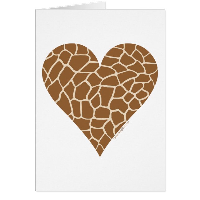 Skin Mönster, Färger av Giraffe Hälsningskort (Framsidan)