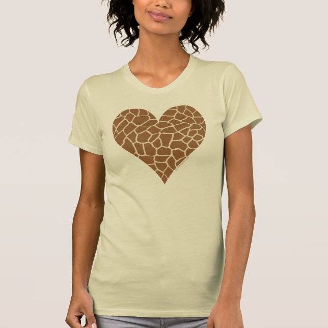 Skin Mönster, Färger av Giraffe T Shirt (Framsida)