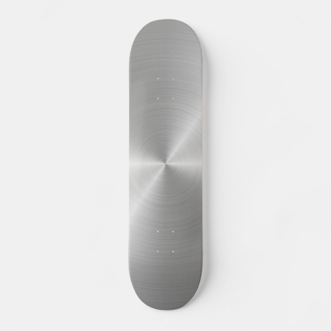Skina cirkulär polerad metallstruktur skateboard bräda 20 cm (Framsida)