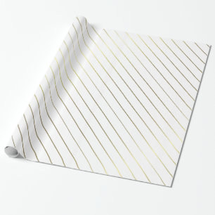 Skina designelegant för guld- randig glamour presentpapper