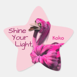 Skina dina ljusmarkörer stjärnformat klistermärke