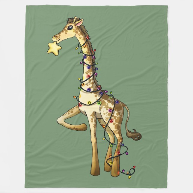 Skina giraff fleecefilt (Framsidan)