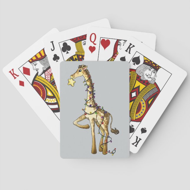 Skina giraff spelkort (Baksidan)