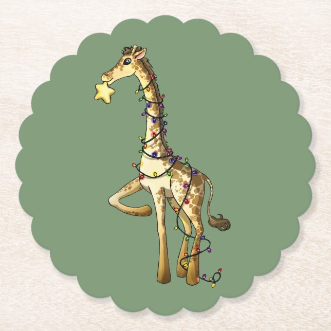 Skina giraff underlägg papper (Framsida)