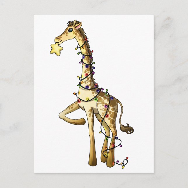 Skina giraff vykort (Framsida)