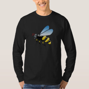 skina humla för gult 3D och svart T Shirt