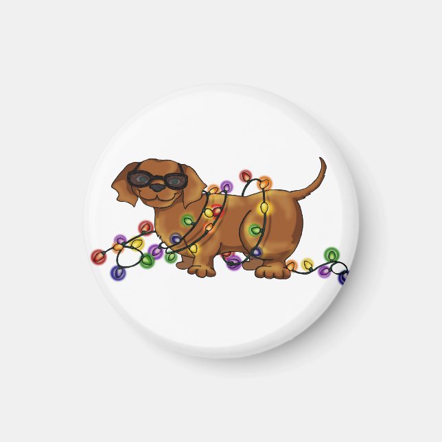 Skina hund magnet (Framsidan)