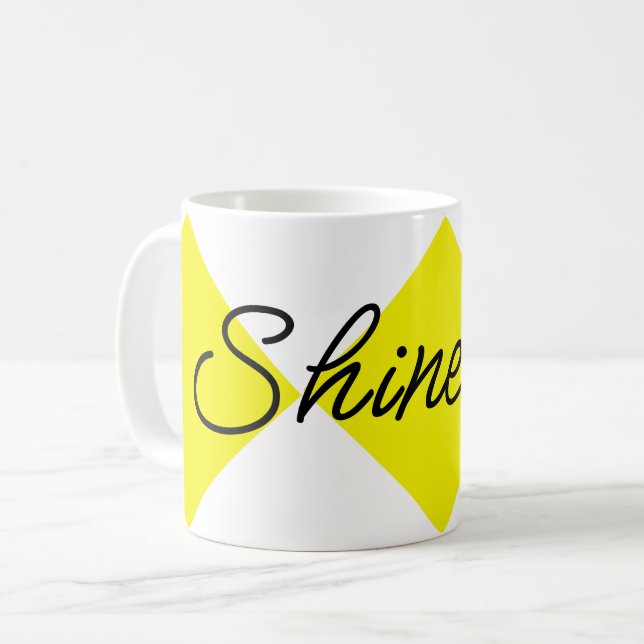 Skina leende kaffemugg (Framsida vänster)