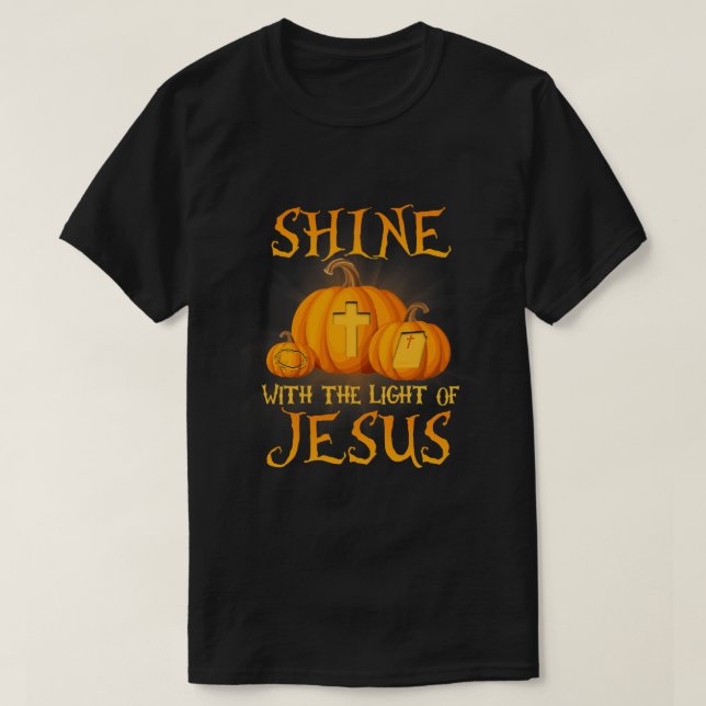 Skina med Jesus Christian Halloween. T Shirt (Design framsida)