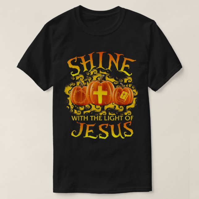 Skina med Jesus Pumpkin Faith Bible T Shirt (Design framsida)