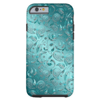 Skina Paisley turkos Tough iPhone 6 Fodral