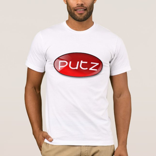 Skina röda Putz T Shirt (Framsida)