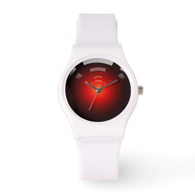 Skina rött armbandsur (Framsida)
