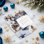 Skina så ljust och marinskt Guld agate Bläck 5 fot Julkort<br><div class="desc">Vår stjärngula juvel-abstrakt vinterkvällens julsamling fångar upp ett royal med en modern abstrakt vrid. Djupa marinblåsor, gyllene jeveltoner och blå nyanser skapar en elegant vinter nattambians. Utformningen har fem fotokollage-layouter som visningar dina speciella julfoton i helgdag. Vår handdragna marinfärgade abstrakt bläck-design med accenter av gyllene juveltoner blandas på ett vackert...</div>