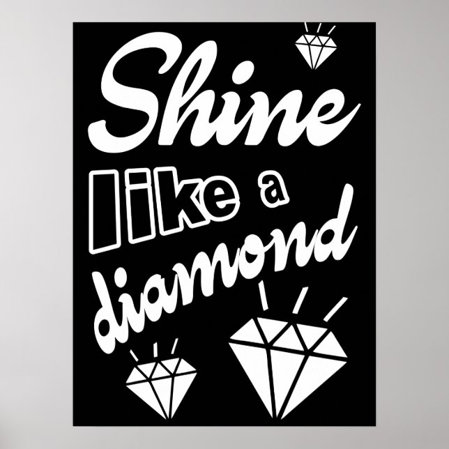Skina som en romb poster (Framsidan)