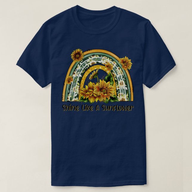 Skina som en solros t shirt (Design framsida)