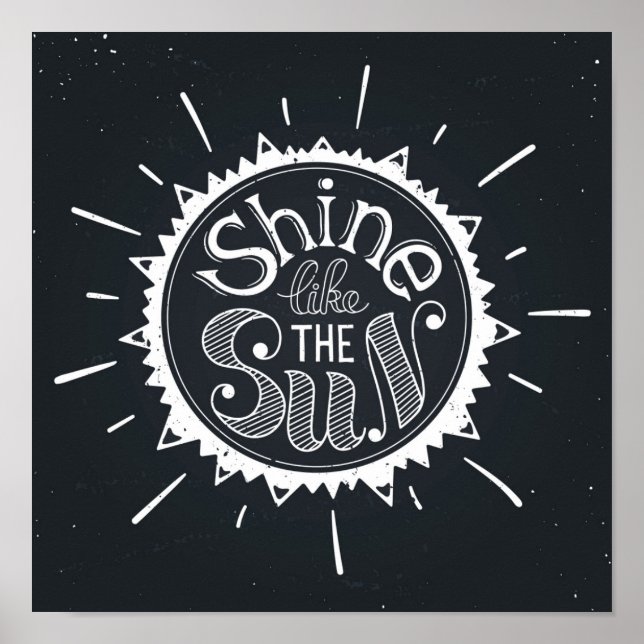 Skina som Sol Poster (Framsidan)